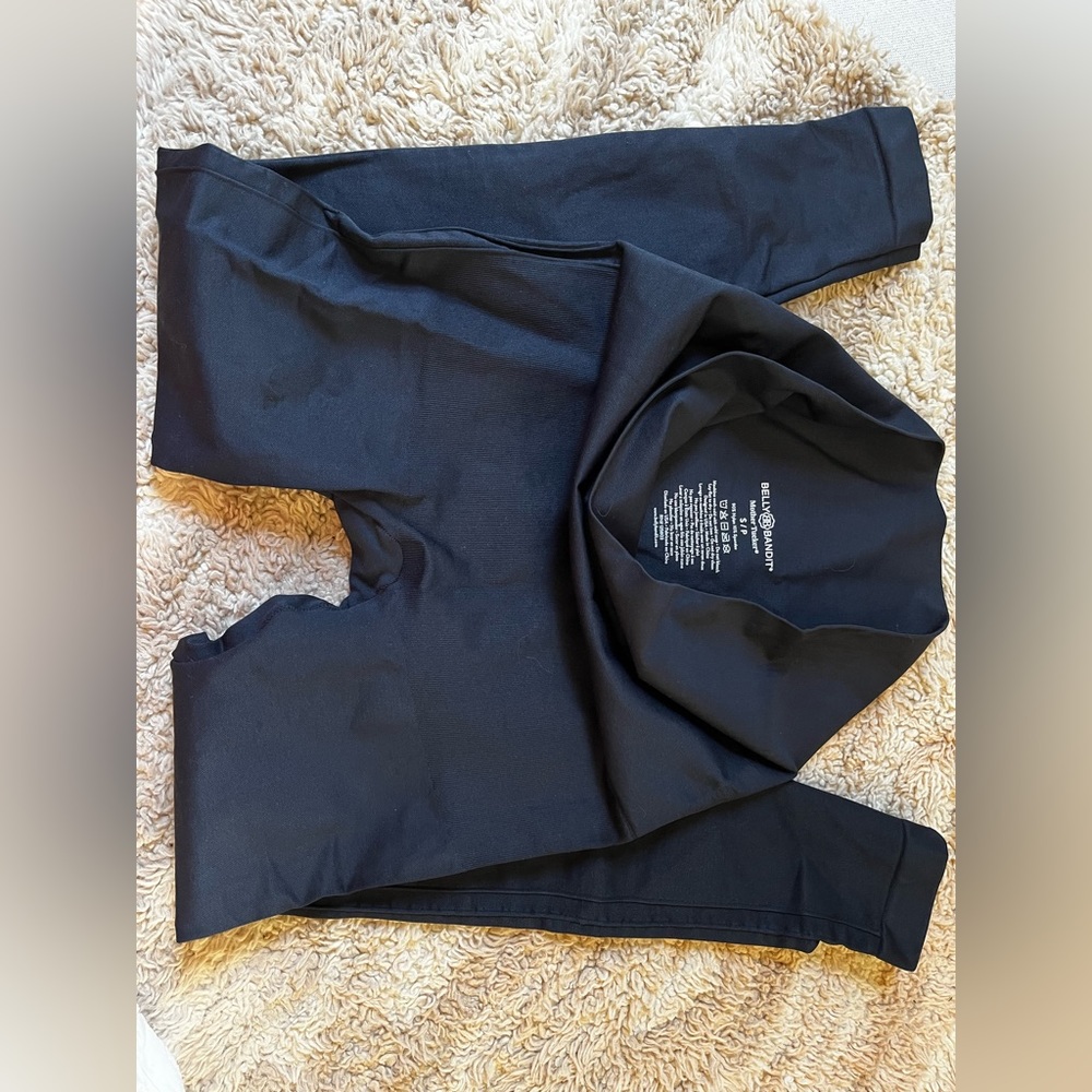 BELLY BANDIT Mother Tucker Postpartum Compression Leggings Navy Sz Small